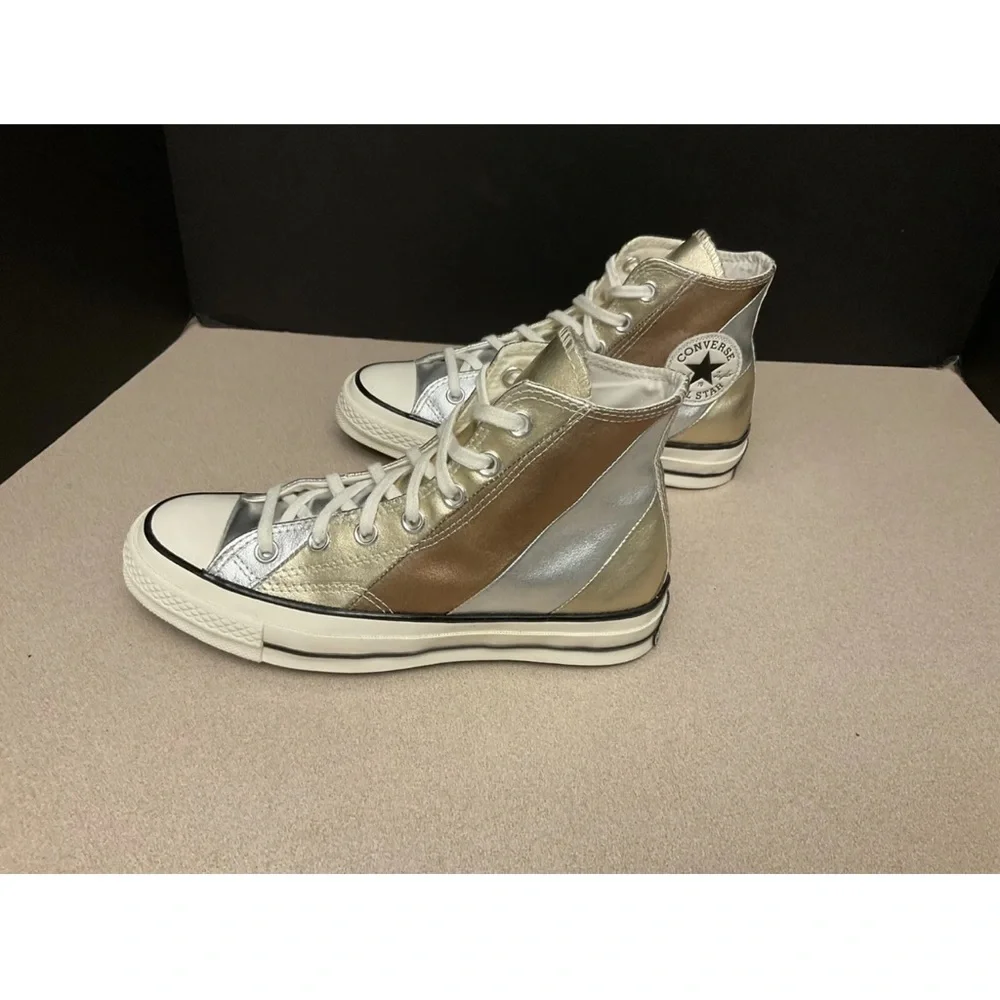 Womens Converse All Star Chuck 70 'Metallic Hi Top Sneakers. Size 7. Awesome!!! - Picture 4 of 9